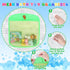 Light Up Bath Toys for Toddlers Kids Baby Boys Girls, No Hole Bath Toys with Bath Book & Organizer, Glow Bath Time Toys for Bathrooms Pool, Animal...