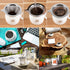 Pour Over Coffee Dripper,Reusable Coffee Filter,Slow Drip Paperless Stainless Steel Cone Coffee Coffee Maker,Easy to Use and Clean (1-2Cup)...