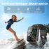 Smart Watch, 5ATM Waterproof Fitness Tracker Smart Watch for Men, 1.8'' Touch Screen Fitness Watch with Sleep Monitor Pedometer Notification Weath...