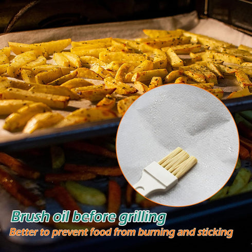 GeeRic Baking Parchment Paper, 100Pcs 8x12 inch Kitchen Parchment Paper Baking Sheets, Non-Stick Precut Baking Parchment for Baking Cookies, Bread...