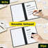 SOTER Small Dry Erase White Board, Mini Desktop Whiteboard, Double Sided, Portable, Foldable, Dry Erase Notebook, Ideal for Homeschooling Office a...