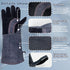 Animal Handling Gloves,Snake Handling Gloves Bite Proof,Reinforced Leather,Multipurpose Pet Glove for Cat Bird Snake Parrot Lizard Wild Animals Re...