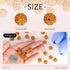 150 pcs 10mm Rhinestone Beads for Crafting, Golden Shiny Round Shamballa Disco Beads Bulk, Fancy Sparkle Crystal Clay Bead for Necklace Bracelet E...