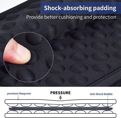 Keyboard Sleeve Case for Logitech Pebble Keys 2 K380s & Logitech K380 Bluetooth Keyboard, Wireless Keyboard Shockproof Protective Travel Neoprene ...