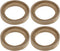 uxcell 4 Pcs Universal 3.5 Inch Speaker Subwoofer Mounting Spacer Rings Solid Wood Beige...