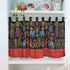 ABREEZE Retro Cotton Linen Kitchen Curtains Valances Bohemian Style Curtains Tiers for Small Windows 55-Inch by 20-Inch...