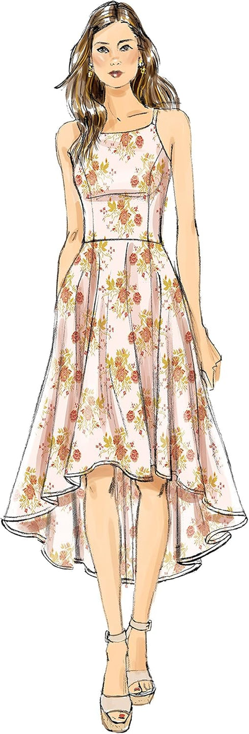 Vogue Patterns Low Dresses, 14-16-18-20-22", Red...
