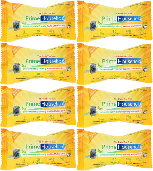 Eco-Friendly Washing Machine Cleaner, 8-XL-Tablets...