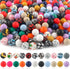 150pcs Silicone Beads, 15mm Silicone Beads, Silicone Beads for Keychain Making?Silicone Beads 15mm Bracelet Making Kit and Loose Round Silicone Be...