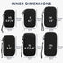 kwmobile Neoprene Phone Pouch Size XL - 6.7/6.8" - Universal Cell Sleeve Mobile Bag with Zipper, Wrist Strap - Black...
