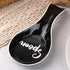 Ceramic Spoon Rest, Black Utensil Rest for Stove Top Large Spoon Holder 9.5 Inch for Kitchen Counter Ladle Spatula...