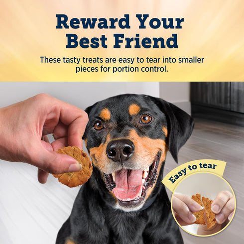 Blue Buffalo True Chews Dog Treats, Made in the USA with Natural Ingredients, Chicken Pot Pie Recipe, 12-oz. Bag...