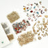 CellLuck 200Pcs Mixed Gold Plated Enamel Charms for Jewelry Making - Also Includes 52Pcs Letter Pendants, 400Pcs Jump Rings and 100Pcs Lobster Cla...