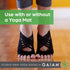Gaiam Grippy Studio Yoga Socks for Extra Grip in Standard or Hot Yoga...