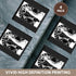 3dRose CST_41536_3 Art Deco Dancing Couple Ceramic Tile Coasters, Set of 4...