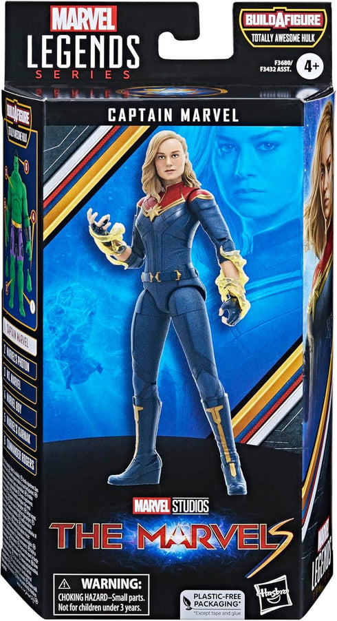Marvel Legends Series Captain Marvel, The Marvels 6-Inch Collectible Action Figures, Toys for Ages 4 and Up...
