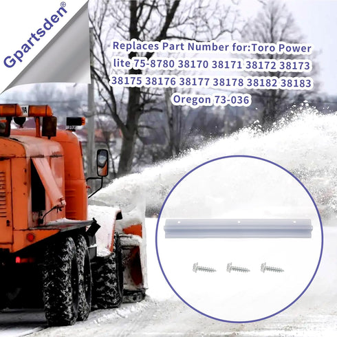 75-8780 Snow Blower Scraper bar for Toro16 Power Lite Snowthrowers...