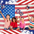 12 Pieces 7 Inch Reflective Pinwheels Patriotic Pinwheel American Flag Pattern Pinwheel for Celebrating Independence Day, Patriotic Decorations fo...
