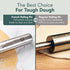Ultra Cuisine French Rolling Pin for Baking – Use with Pizza, Cookie, and Pastry Dough, Fondant and Pie Crust – Tapered Design Bread Roller Pin, S...