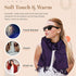 Plum Feathers Premium Solid Color and Metallic Fashion Scarf, Womens Pashmina Shawl Wrap with Fringes...