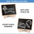 20+1 pcs Wood Mini Chalkboard Sign with Easel Stand Special Event Decorations, Table Numbers Plants, Weddings Place & Birthday Parties Cards, Blac...