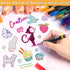 30 Colors Outline Marker Pen, 30 Pcs Double Line Metallic Marker Pens Set Paint Markers Pens Gift Card Writing Drawing Pens for Card Writing,Birth...