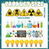 80 Pcs 91.8 ft Science Bulletin Board Borders Science Lab Borders Science Classroom Decorations Self Adhesive Chemistry Biology Fair Stickers for ...
