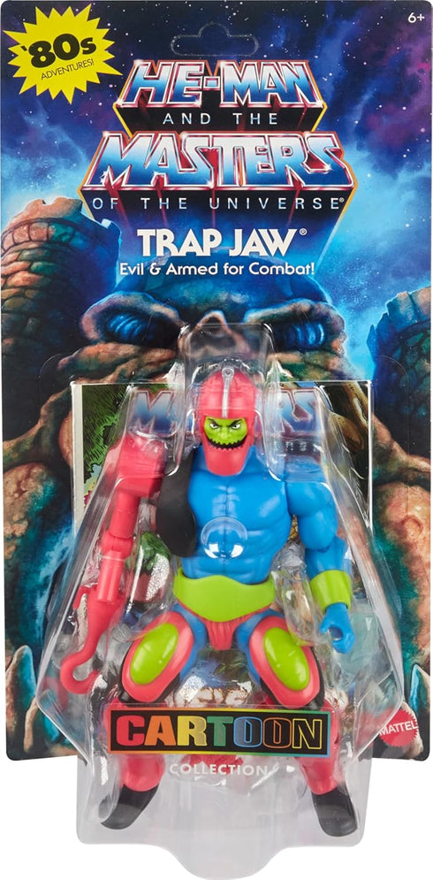Masters of the Universe Origins Toy, Trap Jaw Cartoon Collection Action Figure, 5.5-inch MOTU Villain, Accessories & Mini-Comic...