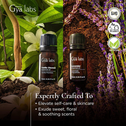 Gya Labs Vanilla & Lavender Oils (2 x 0.34 fl oz)...