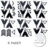 Tents Wall Decals Peel and Stick for Kids, Baby Bedroom Nursery and Living Room, Tribal TeePees Vinyl Wall Stickers Decor (Black)...
