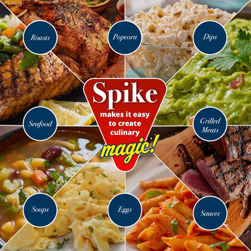 Spike Seasoning, Original Gourmet Magic Seasoning Salt Blend - Seasonings and Spices for Cooking, Popcorn Seasoning, All-Purpose Seasoning for Mor...