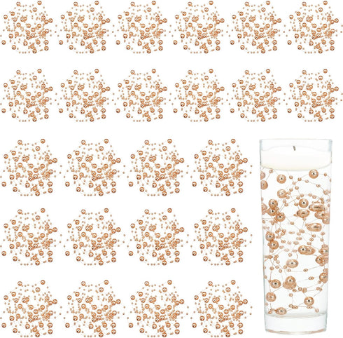 Tondiamo 24 Pcs Artificial Pearl String for Floating Candle Faux Pearls Beads String Party Garland Decoration for Vases Filler Wedding Centerpiece...