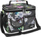 opux Insulated Lunch Bag for Men Women, Leakproof Floral Grey Lunch Box for Work, Portable Soft Lunch Cooler Bag with Shoulder Strap, Adult Lunchb...