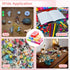 6 Pcs Mini Plastic Boxes, Small Clear Storage Containers with Locking Lids, Clear Plastic Organizers for Crafts, Stationery, Jewelry, Sewing, Mult...
