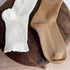 Women Cute Ruffle Frilly Turn Cuff Ankle Socks Scalloped Pointelle Solid Casual Crew Socks 4 Pairs...