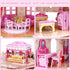 Rooftop Romance 3D Puzzle Dollhouse for Girls - Easy to Assemble 3-D Miniature Doll House Building Kit with LED Light for Kids - Educational Paper...