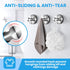 JOMOLA Suction Cup Hooks Suction Shower Hook Bathroom Towel Hanger for Shower Storage Kitchen Utensil Stainless Steel, Brushed Finish, 2PCS...
