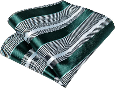 DiBanGu Mens Silk Self Bow Ties,Woven Solid Striped Paisley Bowtie and Pocket Square Cufflinks Set for Men Tuxedo Wedding...