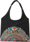 MAZEXY Tote Handbags for Women Large Embroidered Canvas Shoulder Bag Daily Bag...