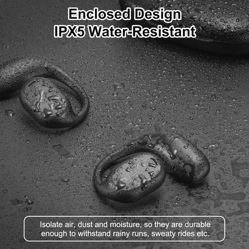 Open Ear Headphones VG332 Version 2024, Air Conduction Headphones Bluetooth 5.3 Earbuds, 16 Hours Playtime Dual 16.2mm Dynamic Drivers...