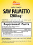 Saw Palmetto 1200mg for Men | 100 Quick Release Capsules | Gluten Free Supplement | by Sundance...