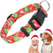 Christmas Dog Collars for Medium Dog - Red Plaid Snowflake-Themed Christmas Cute Dog Collars for Girls Dog, Adjustable Dogs Collar for Pet Decorat...