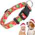 Dogs Christmas Collar, Red Plaid Snowflake-Themed Christmas Cute Dog Collars, Adjustable Puppy Dog Collar for Small Dogs, Pet Decorative Collar (C...