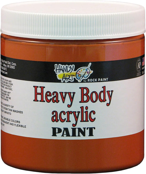 Handy Art Nu Master Heavy Body Acrylic Paint 8 ounce, Red Oxide...