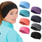 Syhood 8-Piece Fleece Headband Ear Warmers with Buttons - Stretchy Winter Running Sweatbands for Women and Men - Vivid Colors...