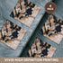 3D Rose CST_252649_3 Image of Black & Gold Speckled Granite Ceramic Tile Coasters...