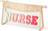 Boho Patch Cosmetic Bag - Summer NURSE Rose Red Chenille Varsity Letter Clear Toiletry Bag Aesthetic Waterproof Portable Woven Makeup Bag Zipper C...