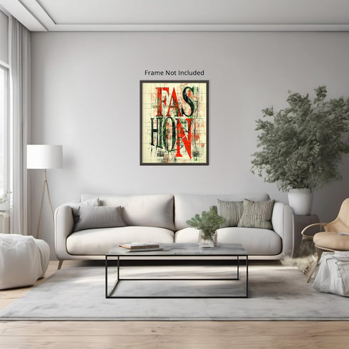 Posterizer 1 pcs-modern typography abstract visuals-Fashion 4-Abstract & Modern Art- Gift for Women, Fashionistas, Designer Fashion Fans- unframed...