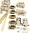 5 Sets Crimp Type DB9 Male + Plastic Hoods + Pins Set, D-Sub 9P Male Crimp Connector, Pin & Hood Kit (5 DB9 Male + 5 Hoods + 50 Pins)...