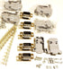 5 Sets Crimp Type DB9 Male + Plastic Hoods + Pins Set, D-Sub 9P Male Crimp Connector, Pin & Hood Kit (5 DB9 Male + 5 Hoods + 50 Pins)...